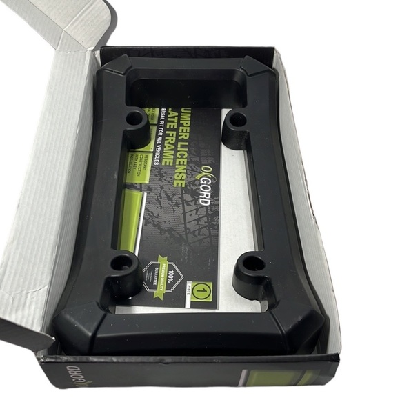 Oxgord Bumper License Plate Frame Universal Fit For All Vehicles Durable Foam - Picture 6 of 6